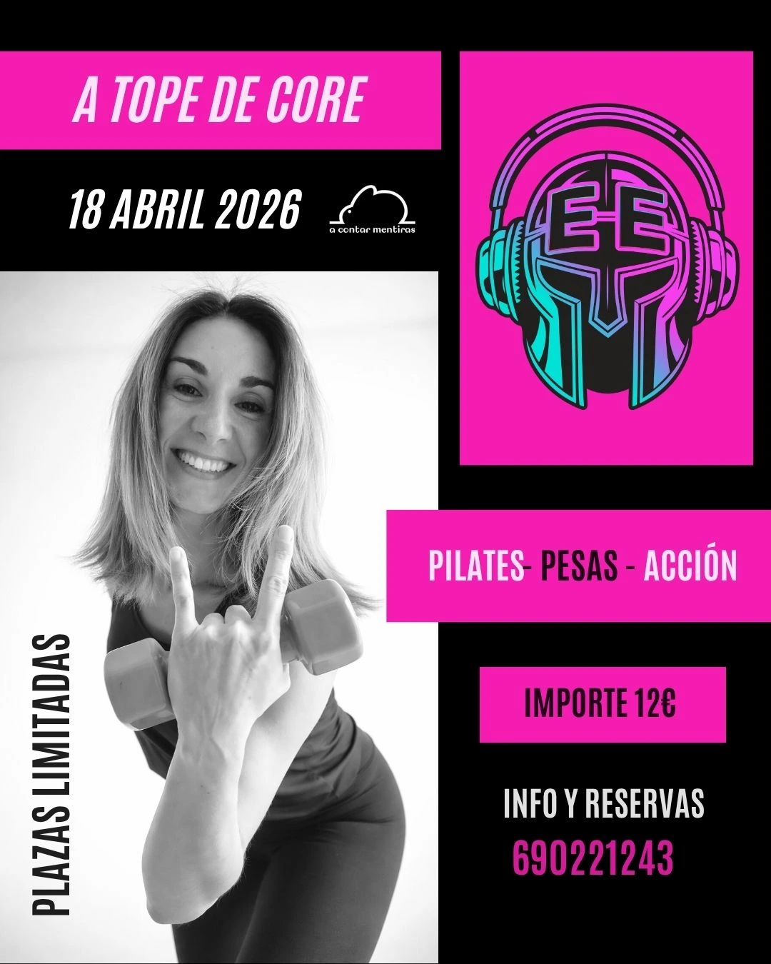 Pilates · Pesas · Acción